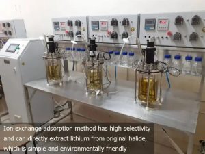 离子交换吸附法具有高选择性，可以直接从原卤水中提取锂，简单而环保。
