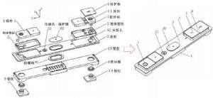 棱柱形电池典型顶盖结构示意图