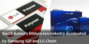 韩国的锂离子产业由三星-SDI和LG-Chem主导