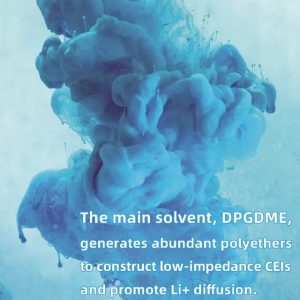 主溶剂-DPGDME产生丰富的聚醚，以构建低阻抗的CEI并促进Li的扩散。