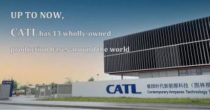 从上到下，CATL拥有13个国家拥有的生产基地，遍布全球