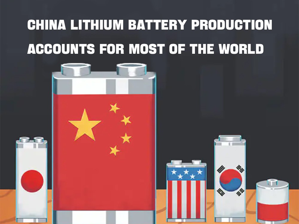 中国锂电池产量占全球大部分