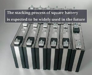 方形电池的堆叠工艺有望在未来得到广泛应用